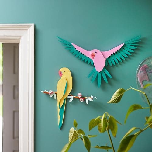 LEGO Art La Collection Faune – Les Perroquets Ara, Décoration Murale de Motif d'Oiseau, avec Image de Perroquet, Activité Manuelle pour Adultes, Cadeau pour Femmes, Hommes, Elle et Lui 31211