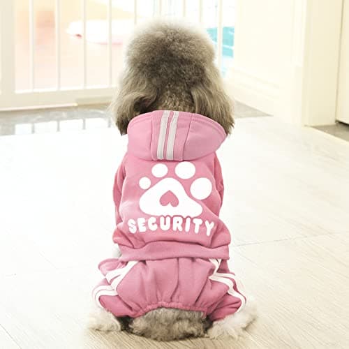 Dolahovy Sweat à Capuche pour Chien Vêtements pour Animaux de Compagnie Pulls pour Chiots Automne Wiver Polaire Chiens Veste Manteaux pour Chihuahua Teddy Petits Chiens Taille Moyenne Chats