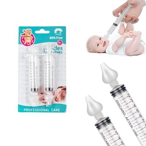 2Pcs Irrigateur Nasal,10ml Mouche-Bébé Professionnelle pour Irrigateur Nasal Nettoyant, Réutilisable, Sûr et Confortable