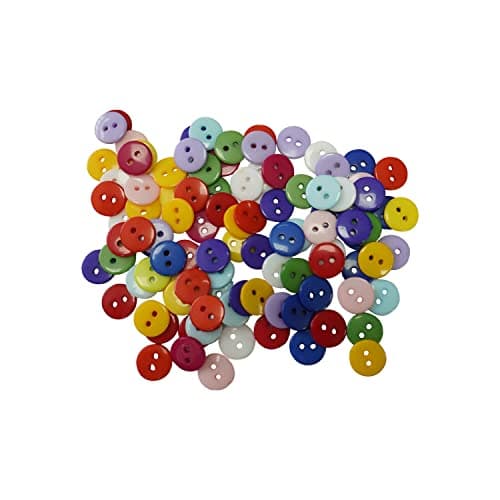 12mm Couleurs assorties en plastique Boutons pour couture et artisanat mixtes-Couleur Fournitures pour arts, artisanat, couture et-Décorations pour scrapbooking, Accessoires et Vêtements-Lot de 100pièces