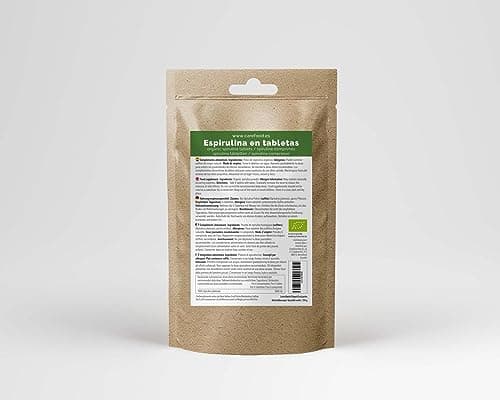 Carefood - Spiruline Bio - 300 Comprimés de Superfood 100% Biologiques Adaptés aux Véganes - Cure de Super Aliment Naturel à Haute Teneur en Nutriments et Effet Satiétogène - 150 g