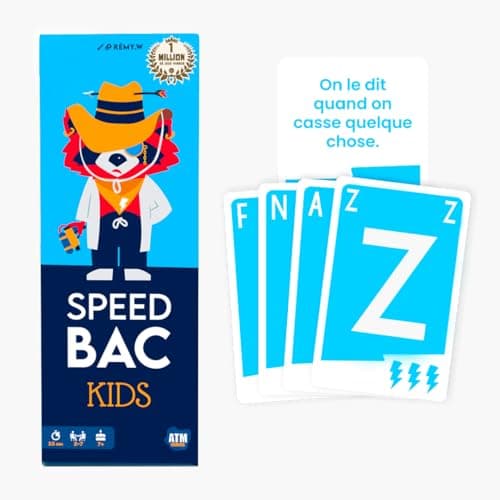 ATM Gaming Speedbac Kids - Jeu de société Enfants - Parfait pour Mettre l'ambiance en Famille - 2 à 7 Joueurs - Grand Prix du Jouet 2024 - A Partir de 7 Ans