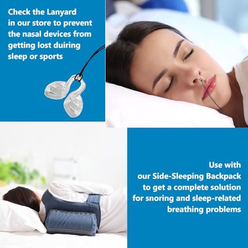Dilatateur nasal super support WoodyKnows|Aide respiratoire pour les sports de sommeil|Aérations nasales douces et confortables|Solution anti-ronflement (Combinaison XS/S/M/L)