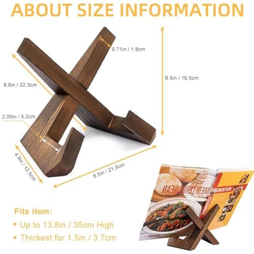 Meafeng Support assiette decorative, Porte assiette, Support assiette en bois, Presentoir livre cadre photo de table, Paire de mini chevalet 6,5 pouces