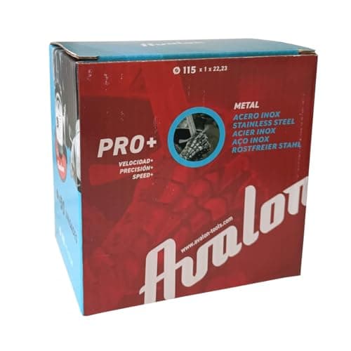 Avalon - 50 disques de coupe professionnels pour métal et acier inoxydable, 115 mm x 1,2 mm x 22 mm, disques pour meuleuse d'angle de 22,23 mm (50)