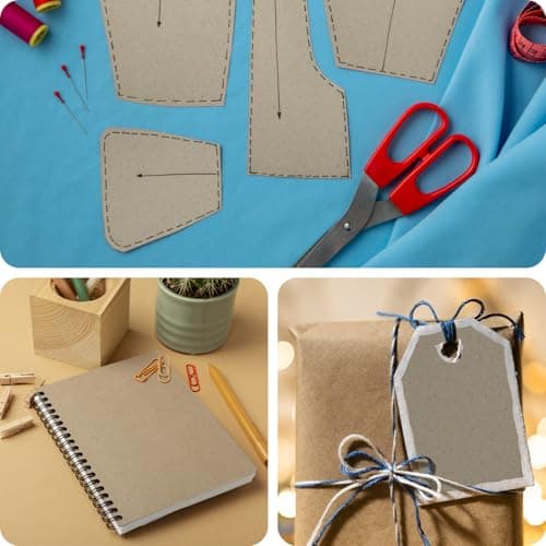 Netuno 20 Feuilles de Carton Gris A5 148x210 mm Carton de Reliure 1,7 mm Papier cartonné Gris 1046g idéal pour Bricolage Reliure de Livres création de calendriers DIY Loisirs creatifs modélisme