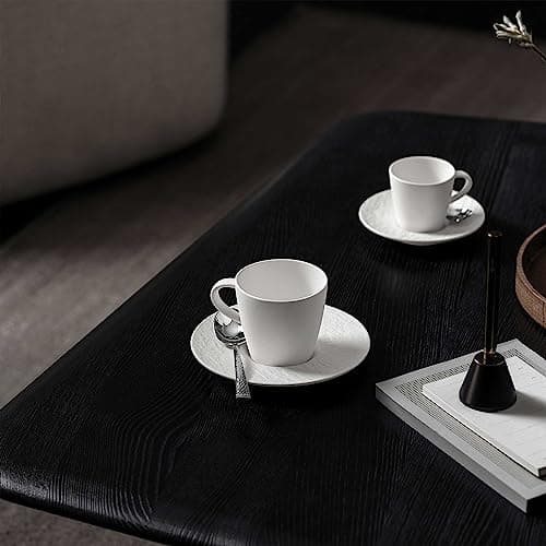 Villeroy & Boch - Manufacture Ensemble Pour Le Petit-Déjeuner, 6 P., Ensemble De Vaisselle Pour 2 Personnes, Porcelaine Premium, Blanc