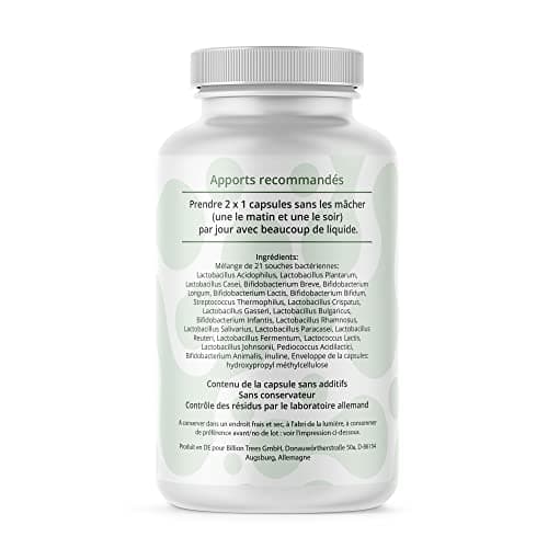 Probial 21 Mix | 21 souches bactériennes + maximum d'inuline | 180 gélules à enrobage entérique (DRcaps ®) | Dosage idéal de bactéries et d'inuline | Vegan | Transformé et testé en Allemagne