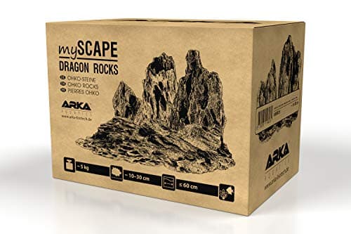 ARKA Pierres Dragon 5 kg 10-30 cm - myScape-Rocks Aquarium Terrarium | pierre d'argile naturelle, plantable, offre des cachettes, aquascaping, jardin, aquarium, terrarium