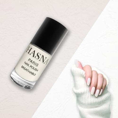 Hasna Paris - Vernis à Ongles Halal - Éco-Responsable - Brillance et Longue Tenue - Facile à Appliquer - 6ml (CREME)