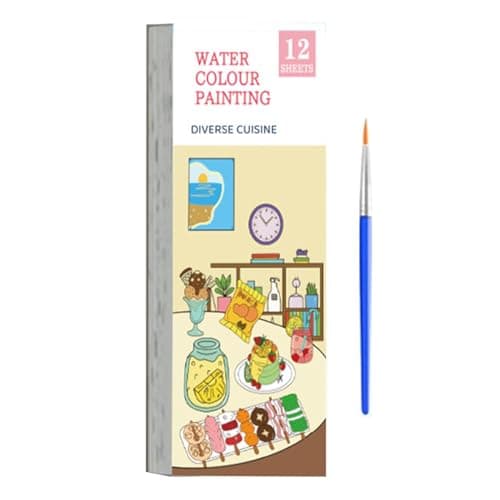 Kit de peinture aquarelle portable, livres de coloriage à l'eau pour | Livre de coloriage sur l’eau de voyage - Livre de coloriage à l'eau de voyage, peinture avec des livres de coloriage à l'eau pour
