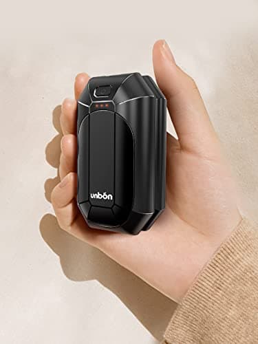 Chauffe Main Rechargeable, UNBON Chaufferette Main Réutilisable de Poche Rechargeable avec 3 Niveaux de Chaleur Chauffe Main USB Électrique pour Raynaud Pétanque Chasse Pêche