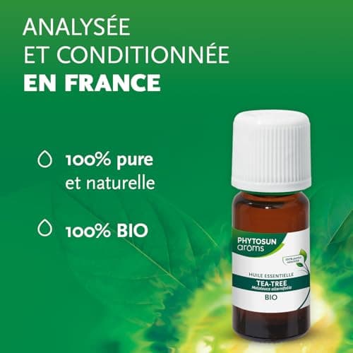 PHYTOSUN AROMS - Huile Essentielle de Tea Tree Bio - 100% pure et naturelle - 10ml