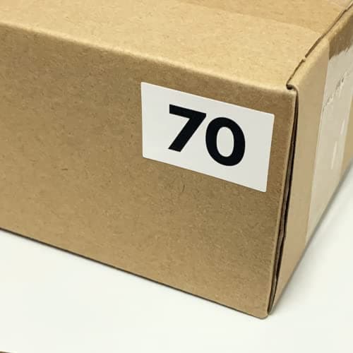 5 Séries - Chiffre Autocollant Adhesifs 1-100, Vinyle Imperméable - Noir, 40 x 25 mm