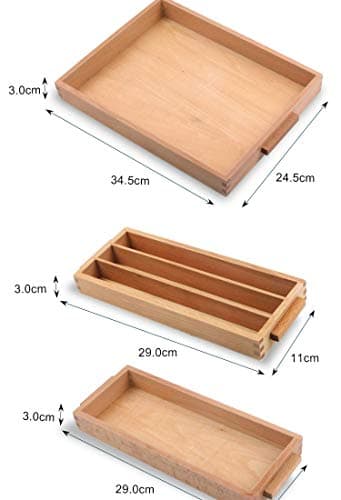 YYSDH Montessori d'or Perle Matériel Ensemble, Math décimale Bois Banque élémentaire Aides à l'enseignement des mathématiques de manipulatives pour Les Jouets de la Maternelle