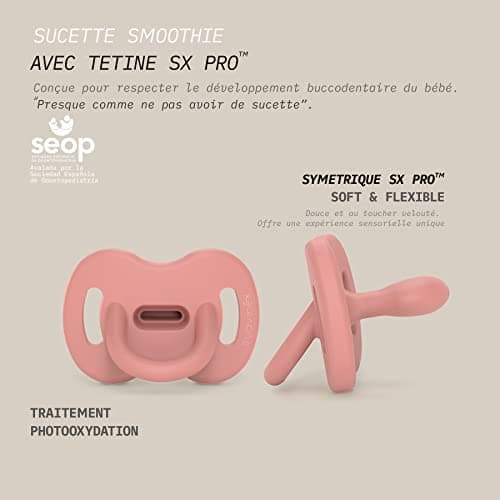 Suavinex, Sucette Tout Silicone, pour Bébé 6/18 Mois, Sucette avec Tétine Symétrique SX Pro, Réversible, Super Douce et Souple, Idéal pour Dormir. Colour Essence, Vert