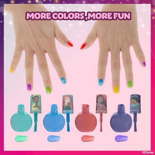 Disney Princess Maquillage pour Enfants | Kit Comprenant Brillant à Lèvres, Vernis à Ongles et Plus Encore | Cadeaux pour Les 3+ par Townley Girl