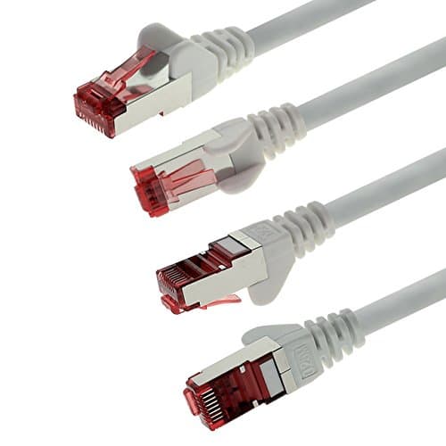 1aTTack.de 10x 1m - Câble réseau Cat 6 Câble patch Cat6 RJ45 SFTP - Blanc
