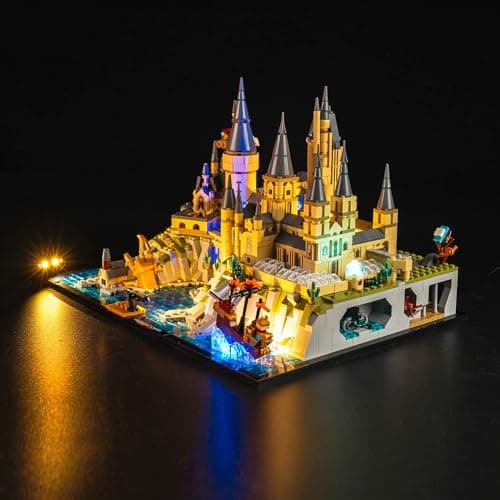 Kit d'éclairage LED compatible avec Lego 76419 Poudlard Castle and Grounds (pas de Lego), kit d'éclairage décoratif compatible avec Lego Poudlard Castle and Grounds Jouet créatif - Version standard