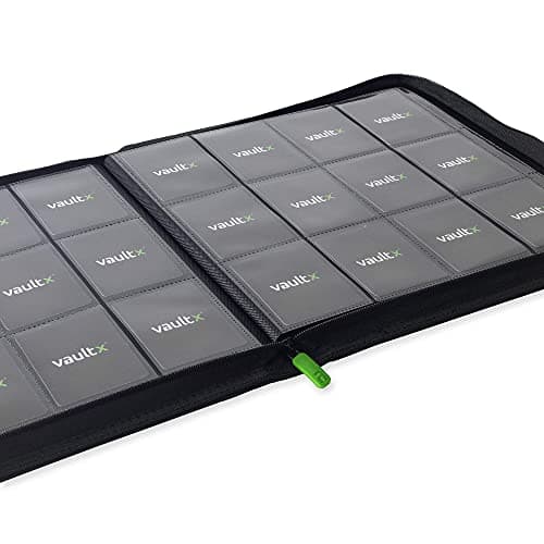 Vault X Premium eXo-Tec Classeur avec Fermeture éclaire – Album Classeur pour Cartes à Collectionner, Jeux de Cartes, Trading Card – 12 Poches – 480 Poches pour TCG