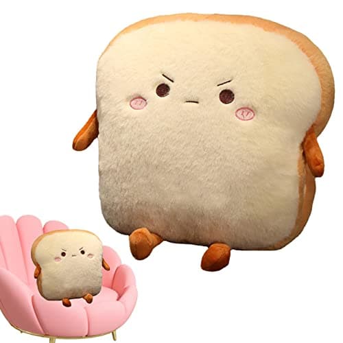 Générique Oreiller en Peluche Toast | Coussin Chauffe-Mains en Peluche - Décor à la Maison Mignon Coussin Chauffe-Mains pour canapés canapés Lits chaises Bureaux