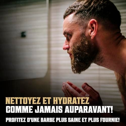 Viking Revolution - Shampoing Barbe Homme & Après Shampoing Barbe Homme - Huile d'Argan & de Jojoba - Adoucit & Renforce - Vanille épicée - 150 ml x 2