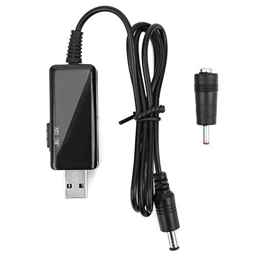 Adaptateur USB vers DC, Câble USB DC 5V Boost vers 9V 12V Câble Amplificateur de Tension 5V vers 9V 12V Convertisseur élévateur 5.5x2.1mm Câble USB vers DC Cordon de Routeur de