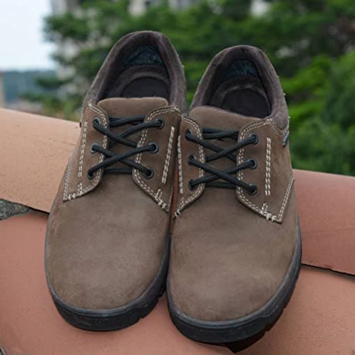 VSUDO 140 cm Lacets Noir Ronds de Bottes, ø4mm Lacets Boots Ronds pour Chaussures de Travail, Lacets Résistants Chaussure de Marche/Sécurité, Lacets Noir Chaussures de Randonnée (1Paire-Noir-140CM)