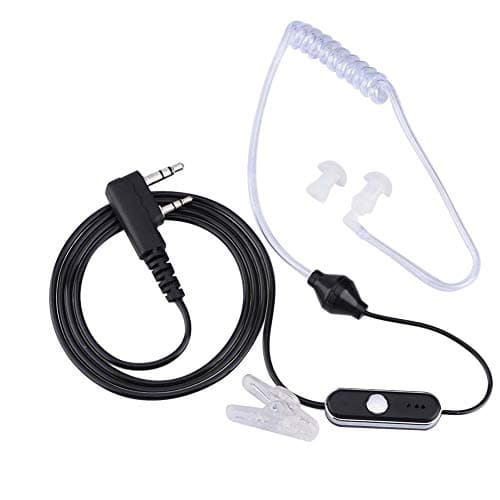 Talkie walkie Casque dans l'oreill, Écouteur à Tube de sécurité avec Microphone, Solide et
