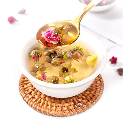 Plant Gift Rose Flower Tea 金边玫瑰 Thé de fleur rose (Phnom Penh Rose) Thé au début du thé Tea Naturel Bio Natural Thé de plantes, Soins de santé 50g / 1.76oz