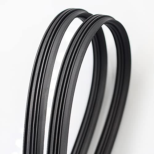 Tuokay, Essuie Glaces 24'', Bandes de Caoutchouc Spéciales pour Le Balai Conventionnel, Lame d'essuie-glace 2 Pièces * 600 mm * 8 mm