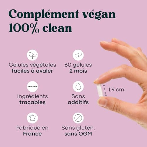 Vitamine B12 1000 μg Vegan, Cure de 2 mois, Réduit la Fatigue & Soutient le Système Nerveux, 60 Gélules Végétales, 100% Méthylcobalamine Pure et Biodisponible, Essentials by Novoma