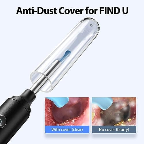 Otoscope Oreille, Hopefox 1080P Camera Oreille IP67 Étanche, Outil d'élimination du Cérumen, Endoscope WIFI Nettoyant Oreille Kit avec 6 Lumières LED, Adapté aux iPhone, iPad et Android