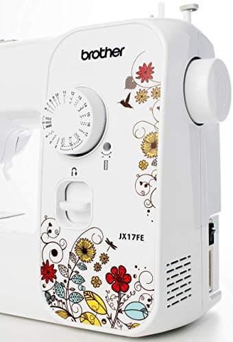 Brother JX17FE (Fantasy Edition) Machine à Coudre électrique pour Débutants, Portable, 17 Points différents, Couture automatique, points utiles, élastiques et décoratifs, Multifonction