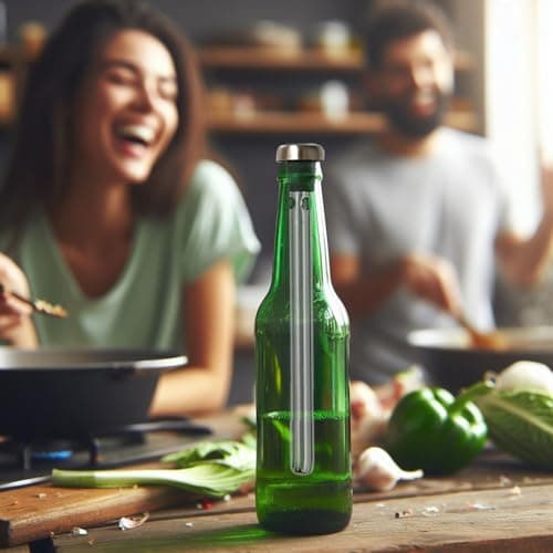 Cadeau Original 2 Refroidisseurs à Vin et à Bière - Accessoire Vin Rafraîchisseur Aérateur et Bec Verseur en Bouteille Plus Élégant Que Seau à Glace - Idée Noël Homme Femme Couple Crémaillère