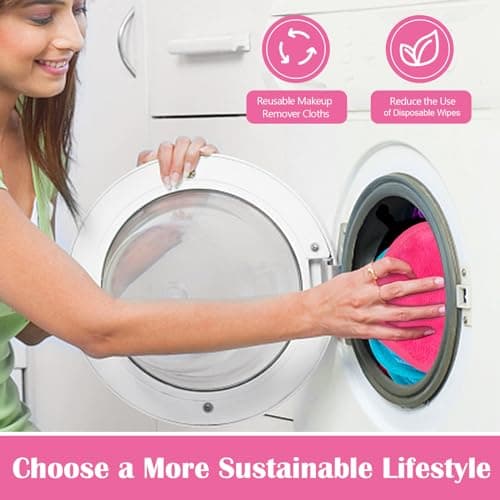 Orighty Lot de 12 lingettes démaquillantes réutilisables pour enlever instantanément la saleté avec juste de l'eau 12,7 x 12,7 cm