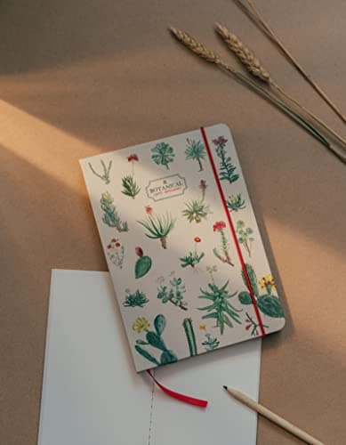 Grupo Erik - Carnet de Notes A5 Botanical Cacti, Pages Pointillées, Couverture Rigide, Notebook, Bullet Journal, Cahier de Notes, Carnet de Voyage