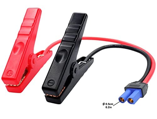 HuaLiSiJi EC5 Cable pour Jump EC5 Câble de Demarrage Voiture, Pince Crocodile Voiture Batterie, pour 12V Booster de Démarreur de Saut de Voiture Portable (40cm)