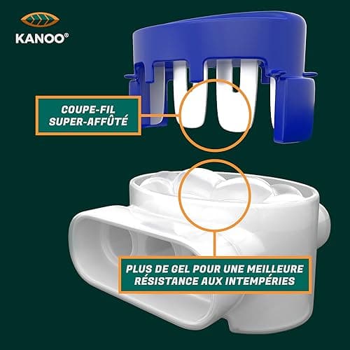 kanoo® Kit d'installation avec câble Robot Tondeuse + Piquet de Fixation pour Jardin + connecteurs de câble | pour Installation du câble de délimitation Robot Tondeuse dans Un Jardin