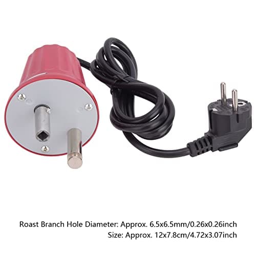 Ejoyous Moteur de Gril Électrique 230V Réglable, Rotateur de Barbecue pour Rôtissoire