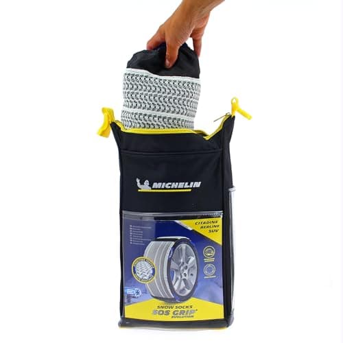 MICHELIN Chaussettes à Neige Textile EVO 6, Gris, SOS