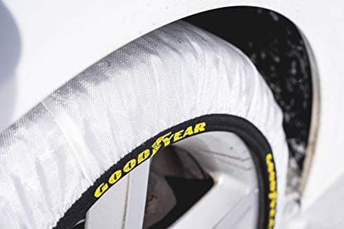 Goodyear Jeu de 2 Chaînes à Neige en Textile pour Voitures Goodyear Ultra GRIP Taille XL, blanc