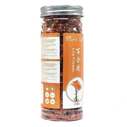 Plant Gift Fragrant Natural Lily Flowers 35G/1.23oz 百合花 Fleurs de lys, fleurs de lys séchées biologiques, thé santé, thé de lys chinois