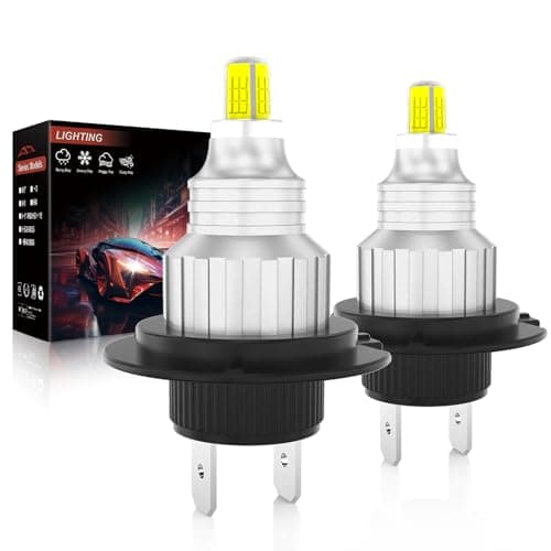 OWVTPS Ampoule LED H7, Automobile et Moto Universelle, 500% de Luminosité 16000LM 80W, 4 Faces 360 Perles Lumineuses Sans Point Noir Plug And Play Sans Adaptateur (2PC)