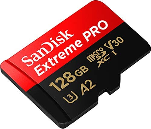 SanDisk 128 Go Extreme PRO microSDXC carte + adaptateur SD + RescuePro Deluxe jusqu'à 200 Mo/s avec des performances applicatives A2 UHS-I Class 10 U3 V30