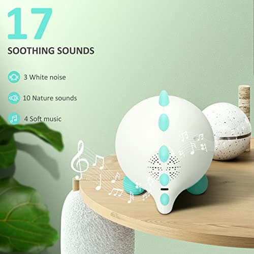 Réveil pour Enfants, Entraîneur de Sommeil pour Enfants avec Veilleuse, Machine Sonore, Temps de Se Réveiller, Réveil pour Tout-Petits (Vert)