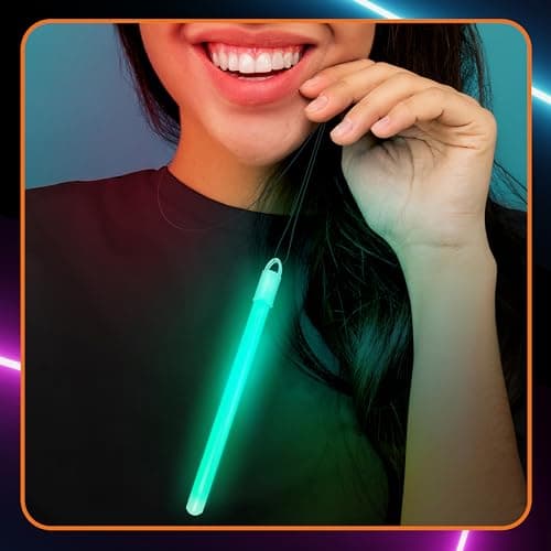 Glow Fever Bâtons lumineux Multicolores de 15,2cm (6”) - 100 Pièces Bâtons lumineux Accessoires de fête fluorescents pour Festival, Halloween et Mariage - Lumières pour Soirée