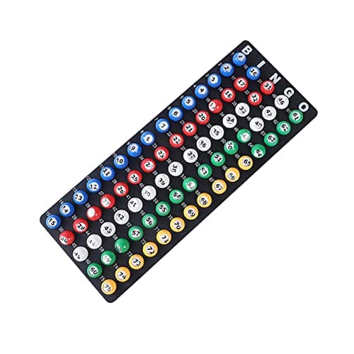 MagiDeal Boule de bingo Boules d'appel Accessoires Boules de tombola portables de remplacement Boule de pointage pour la Grands jeux de groupe, 1 À 100