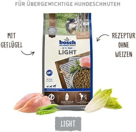 bosch HPC Light - Aliments secs pour chiens en surpoids de toutes races - 1 x 12,5 kg
