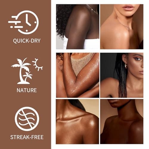 2 Pièces Autobronzant Corps Self Tanning, Bronzage Intense, Accélérateur de Bronzage, Autobronzant à l'effet Immédiat, Bronzage Naturel et Longue Durée, Toutes Peaux et Tous âges
